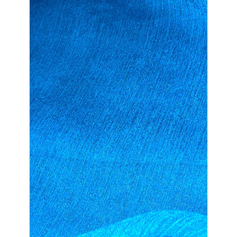 7th Avenue New York Company Large Teal Sheer Blouse V neck Long Sleeve City Chic - Picture 13 of 13